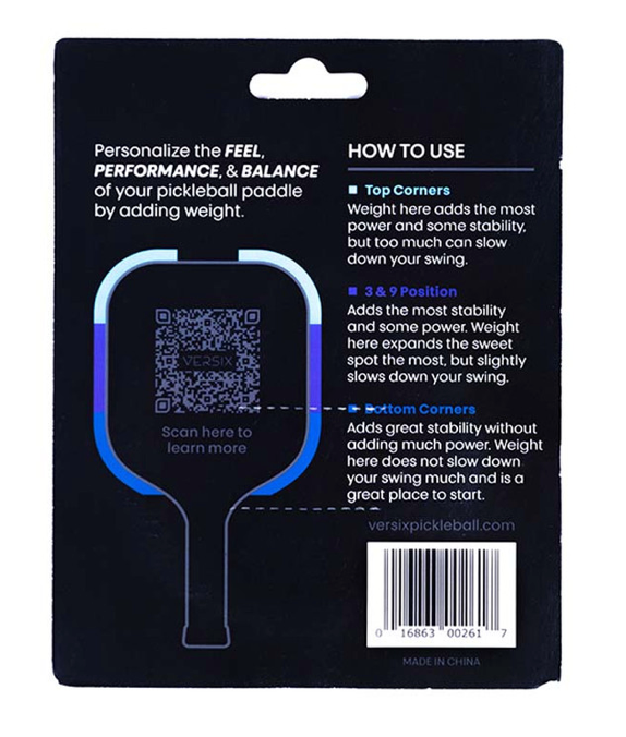 Versix Pickleball Tungsten Tape