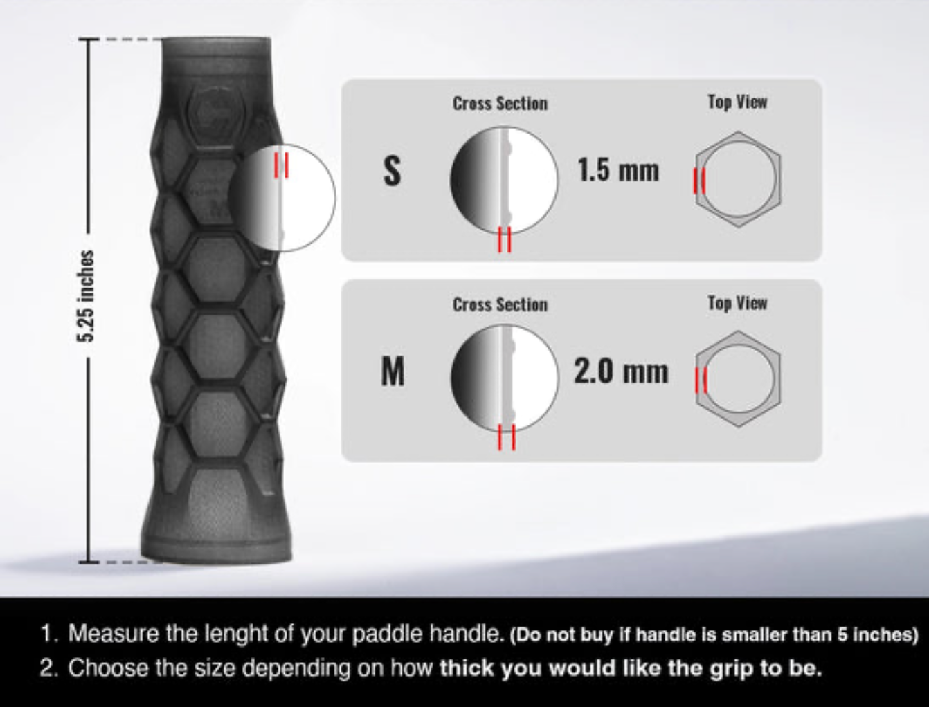 Hesacore Grip - Carbon