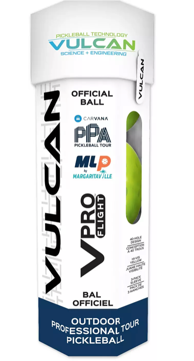Vulcan VPro Flight Pickleball 3pk